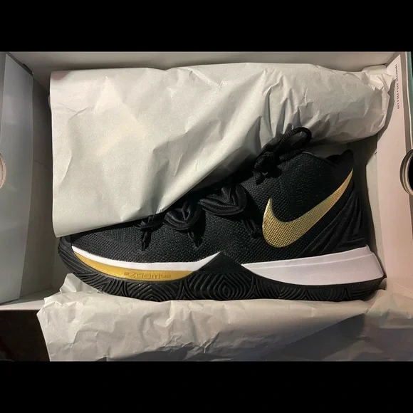 Nike Shoes Nike Kyrie Black Metallic Gold Poshmark